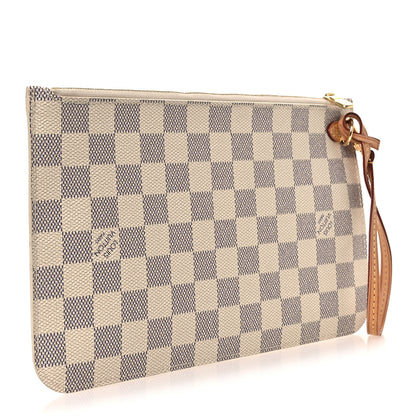 Louis Vuitton Damier Azur Neverfull MM GM Pochette 3 of 7