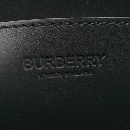 Burberry Coated Canvas Calfskin Check Muswell Bag Charcoal 6 of 11