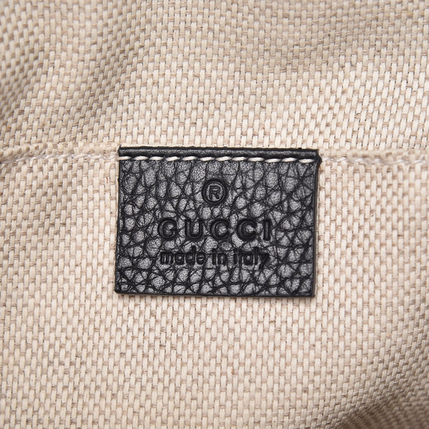 Pebbled Calfskin Small Soho Disco Bag Black