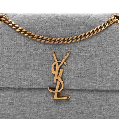 Saint Laurent Jersey Wool Patchwork Monogram Medium Jamie Grey 8 of 11