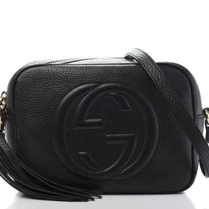 Gucci Pebbled Calfskin Small Soho Disco Bag Black 10 of 11