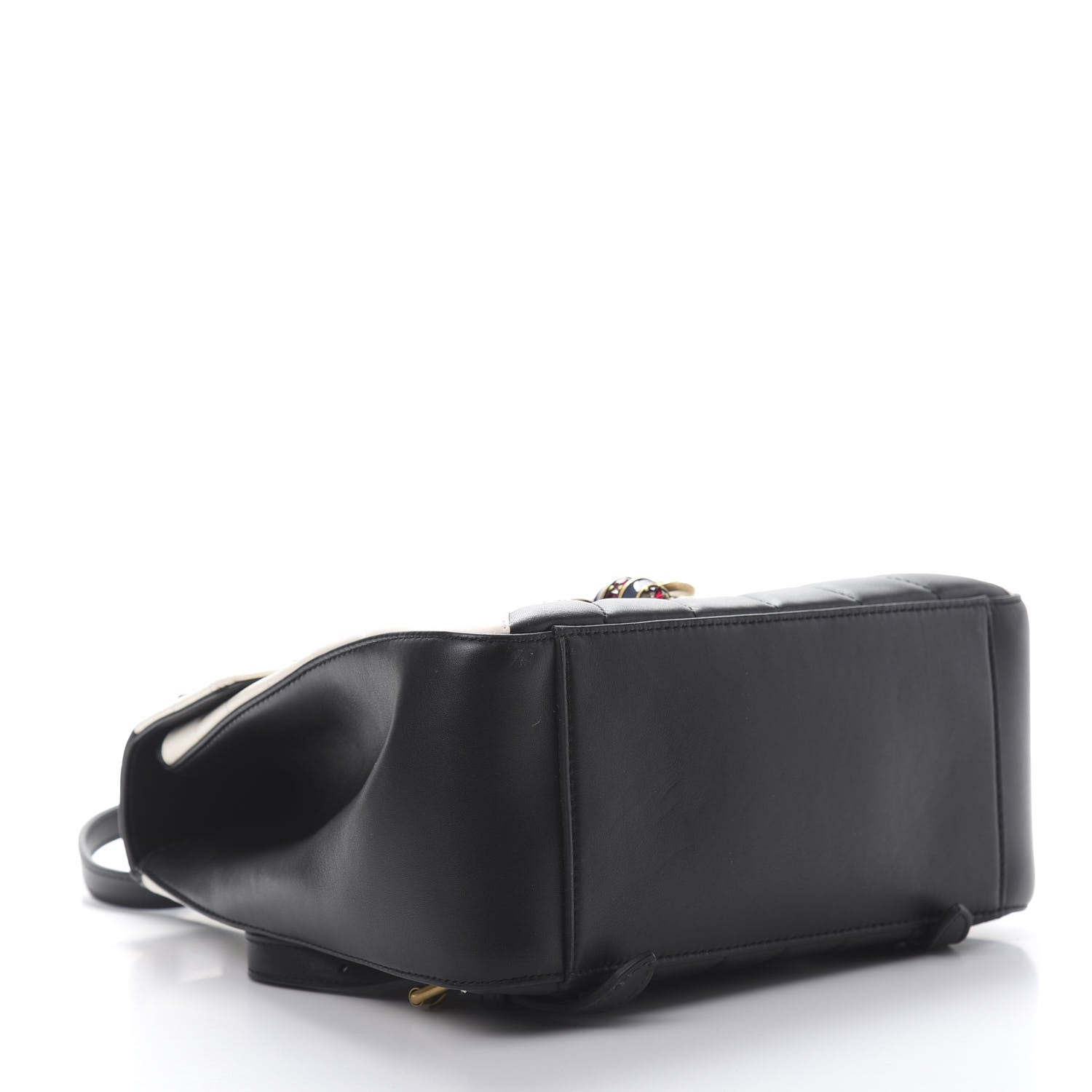Gucci Calfskin Bamboo Trapuntata Queen Margaret Backpack Mystic White Black 3 of 11