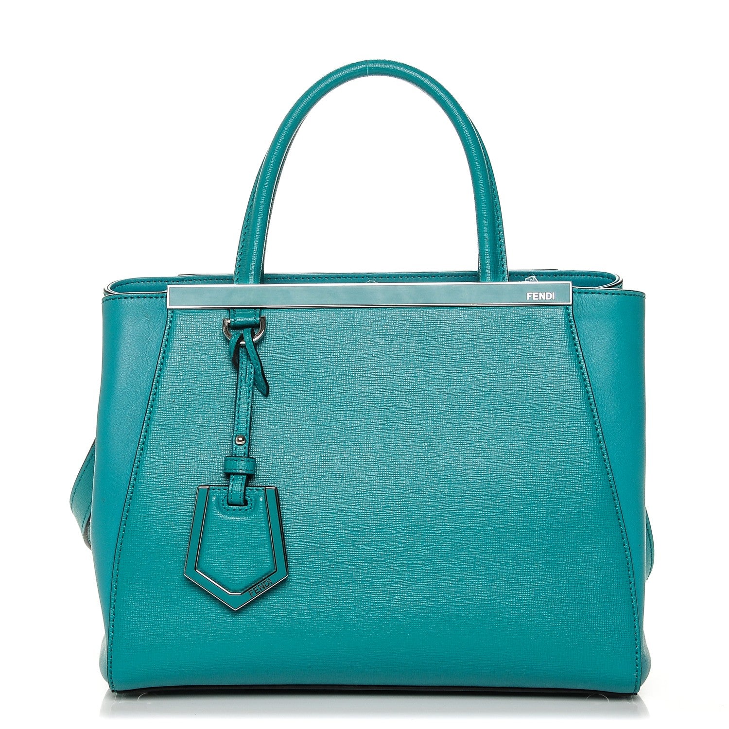 Fendi Vitello Elite Flamingo Petite 2Jours Tote Lago 1 of 7