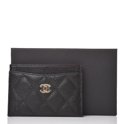 Chanel Caviar Quilted Card Holder Black 9 of 9