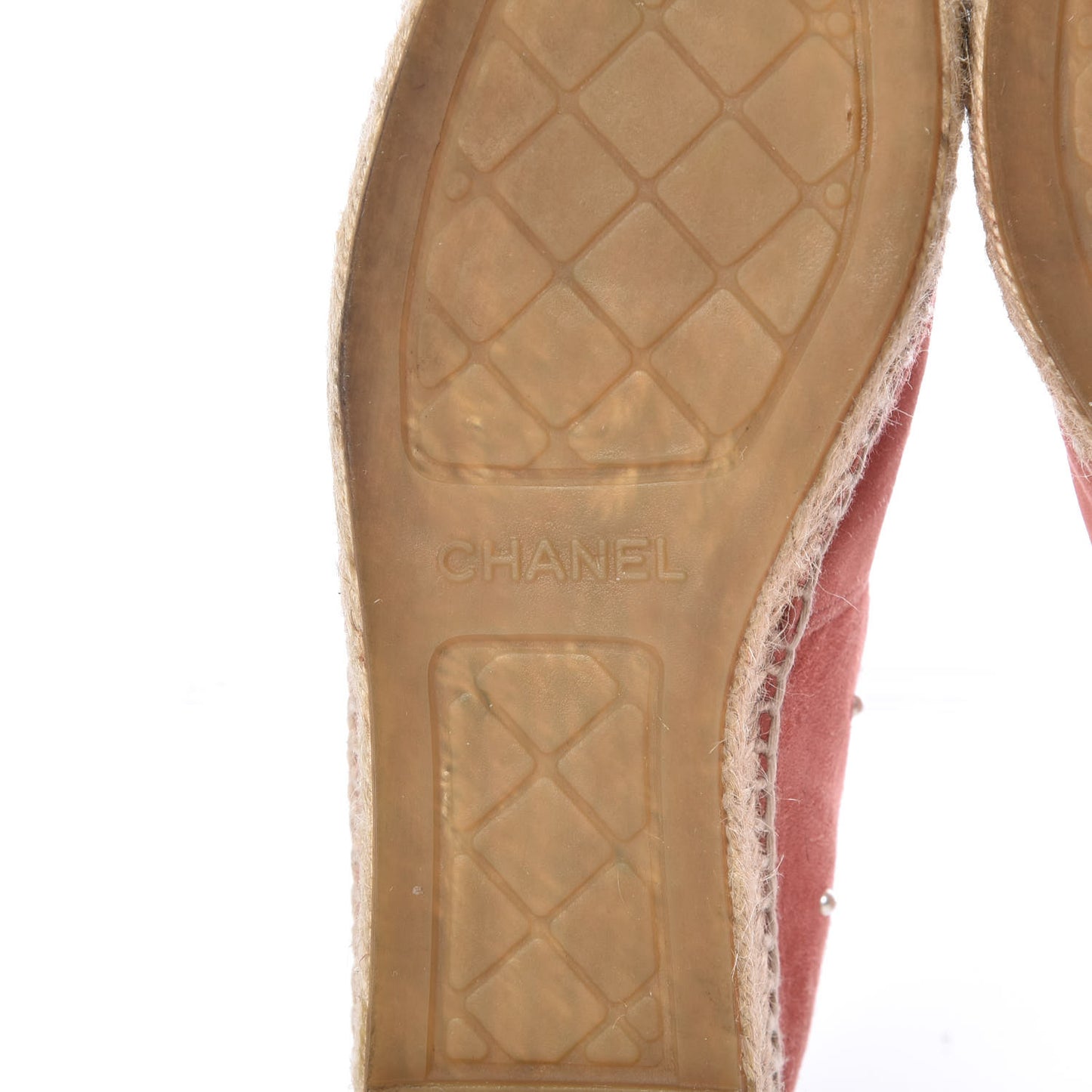 Suede Pearl CC Espadrilles 37 Pink