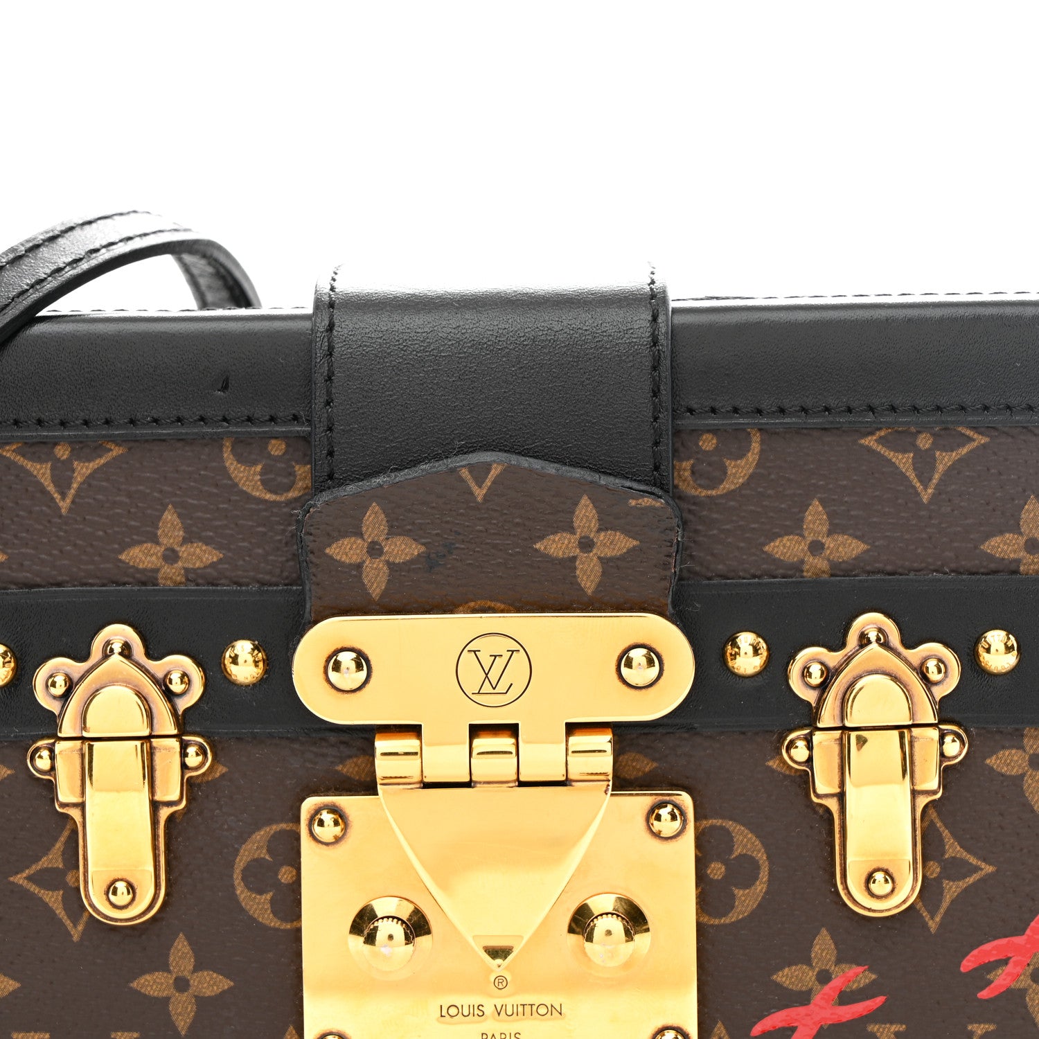 Louis Vuitton Monogram Petite Malle Black 7 of 9