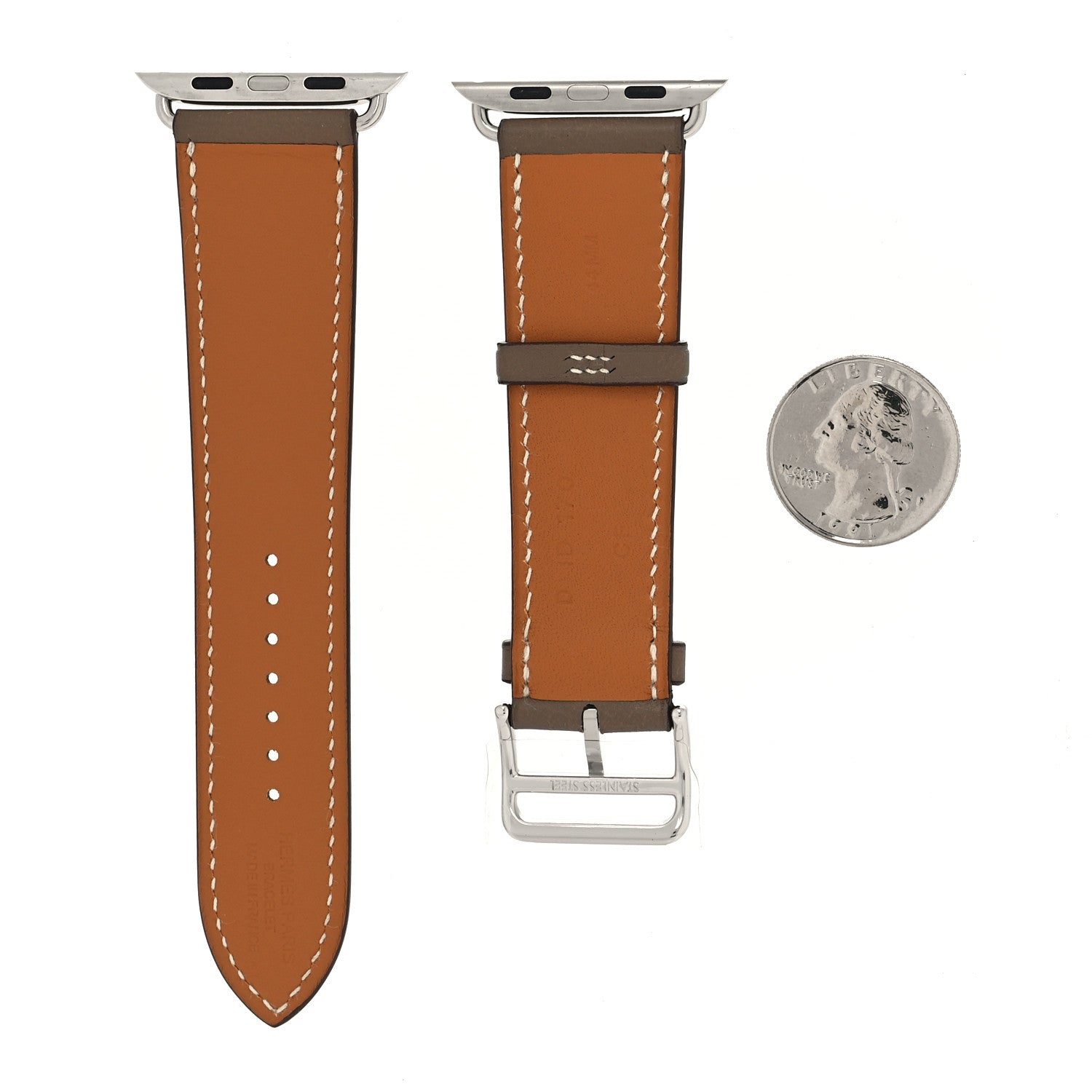 Hermes Swift 44mm Apple Watch Band Etoupe 2 of 4