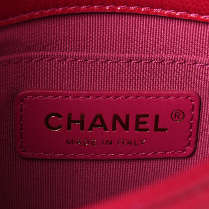 Chanel Caviar Quilted Mini Twist Your Buttons Flap Fuchsia 6 of 11