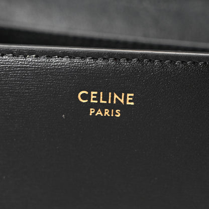 Celine Shiny Calfskin Triomphe Margo Wallet on Chain Black 6 of 10