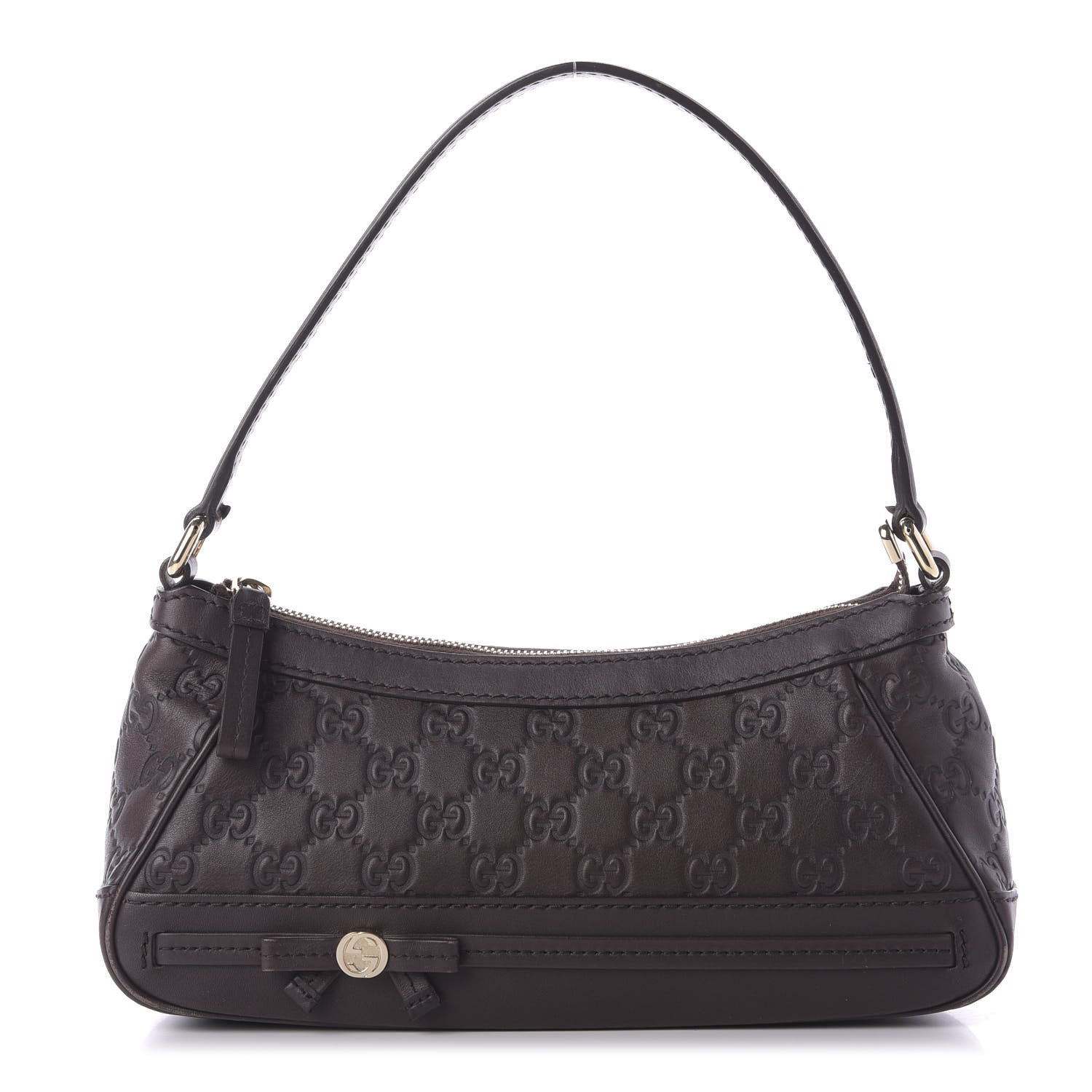 Gucci Guccissima Small Mayfair Shoulder Bag Brown 1 of 9