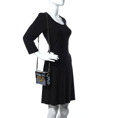 Louis Vuitton Epi Petite Malle Denim Light 2 of 10