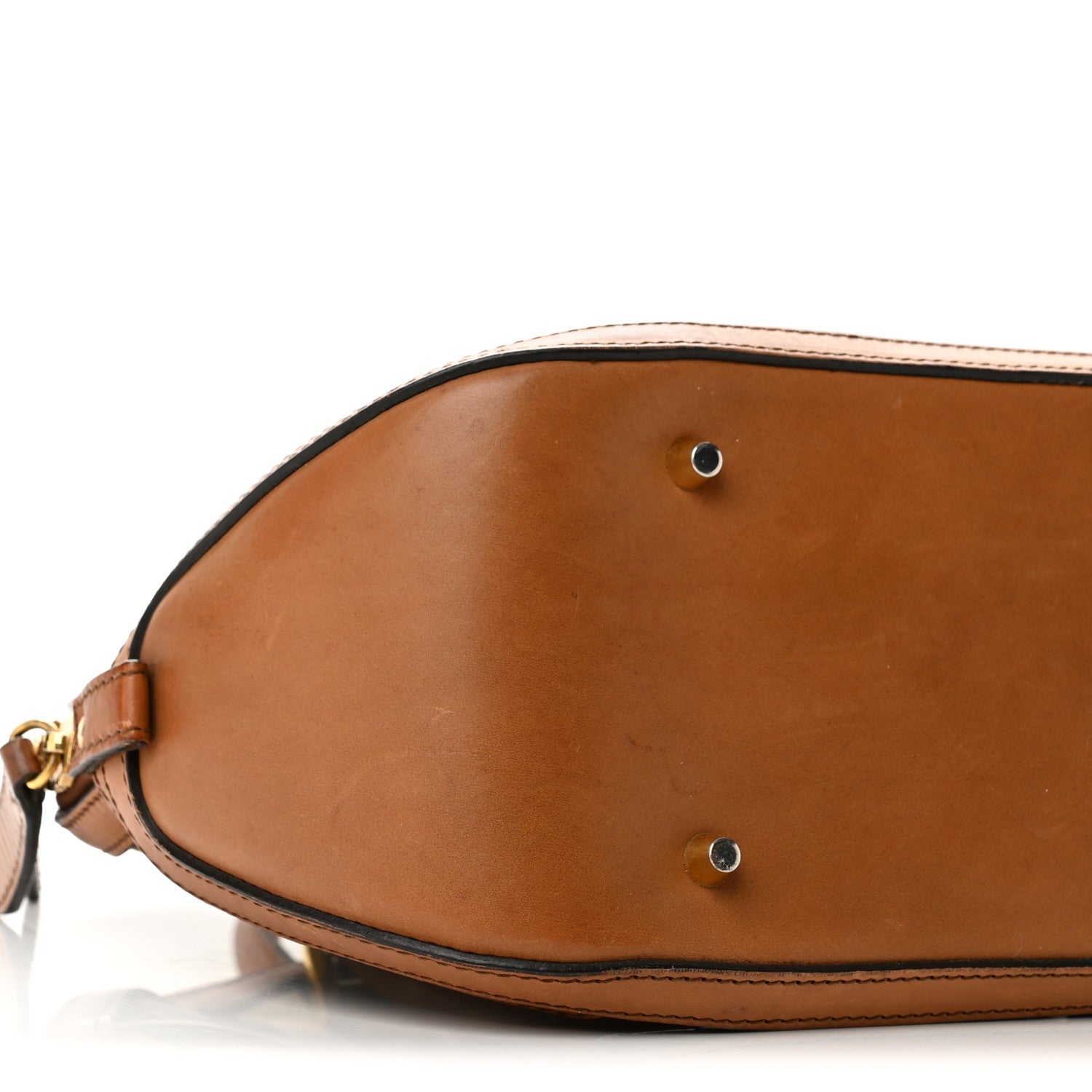 Burberry Bridle Calfskin House Check Small Orchard Bowling Bag Brown Ochre 10 of 14