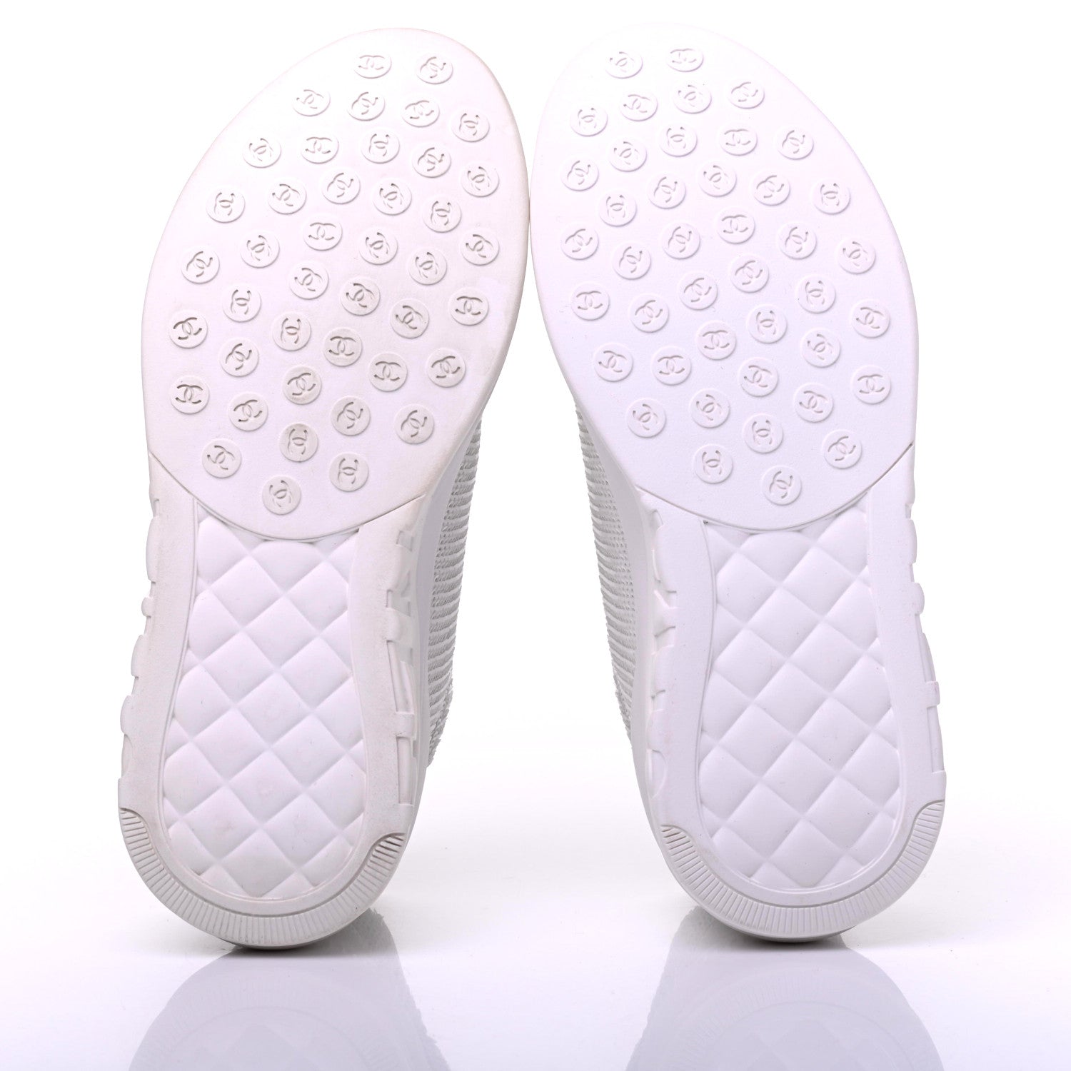 Chanel Sequin CC Sneakers 36 White 5 of 9