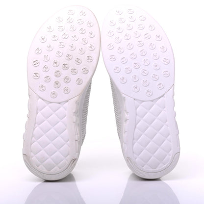 Chanel Sequin CC Sneakers 36 White 5 of 9