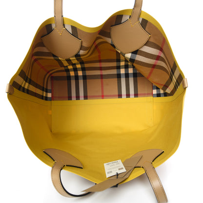 Burberry Vintage Check Large The Giant Reversible Tote Antique Yellow 7 of 9