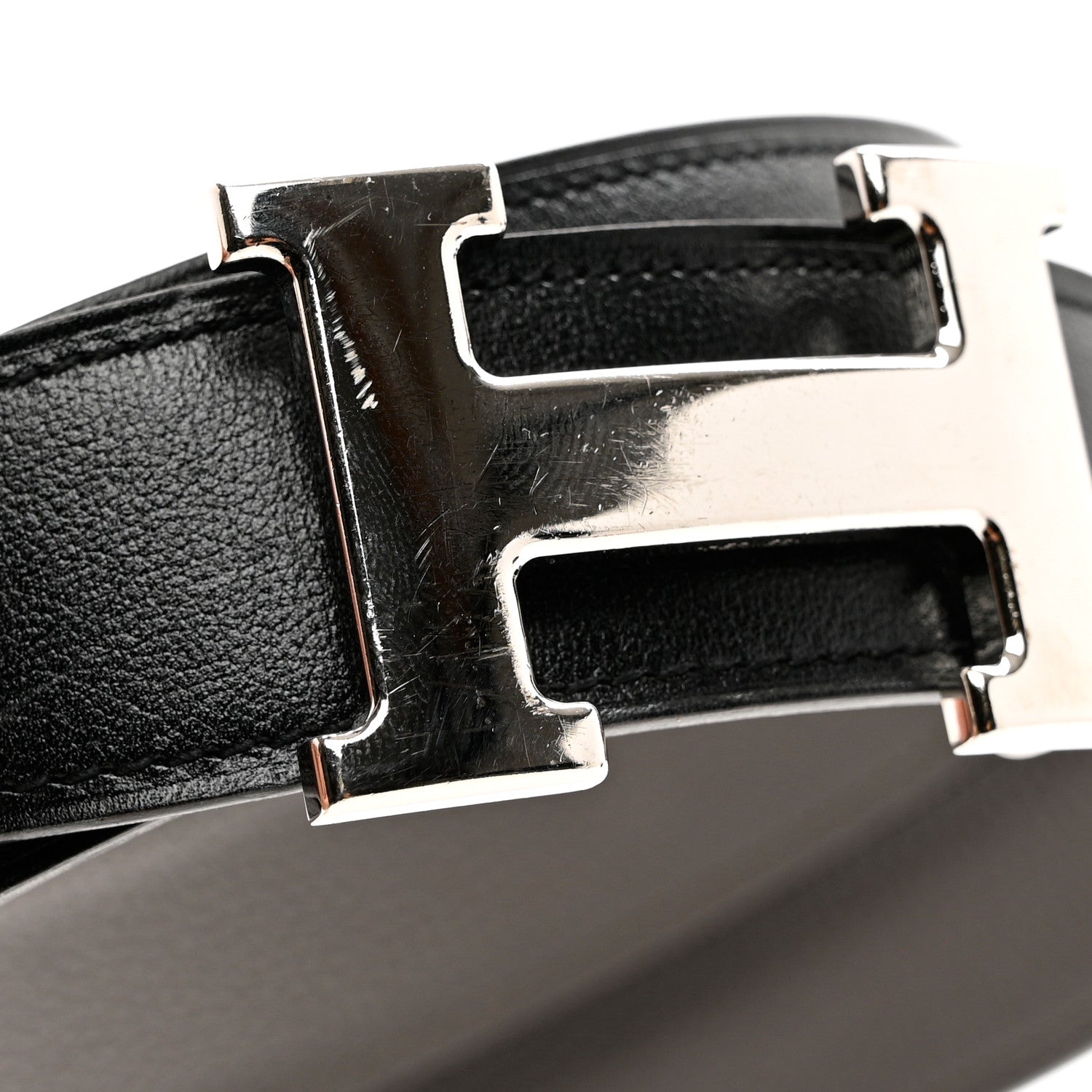 Hermes Box Togo 42mm Constance H Belt 85 Black Etain 7 of 8