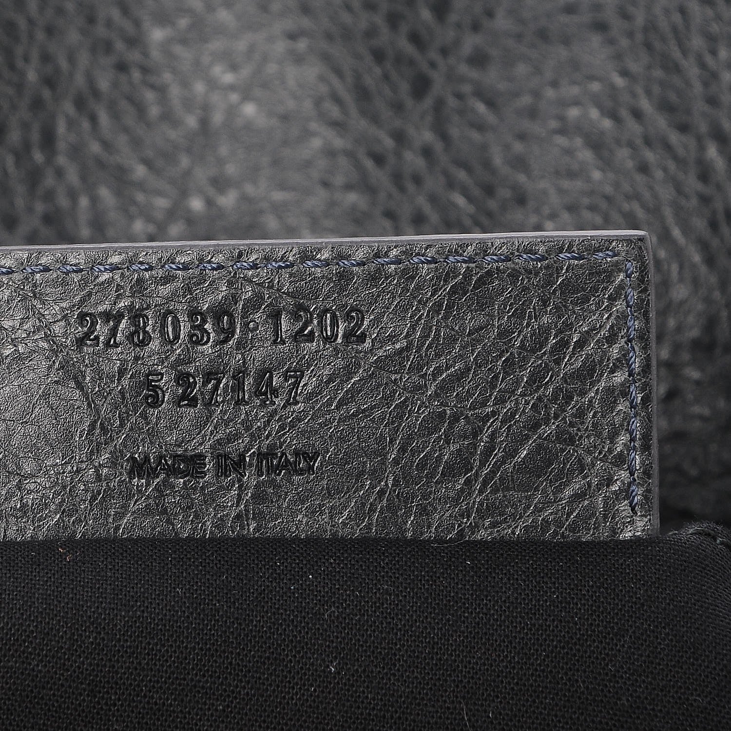 Balenciaga Agneau Classic Hardware Flap Clutch Anthracite 8 of 8