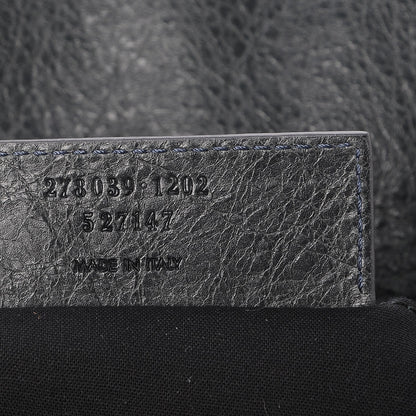 Balenciaga Agneau Classic Hardware Flap Clutch Anthracite 8 of 8