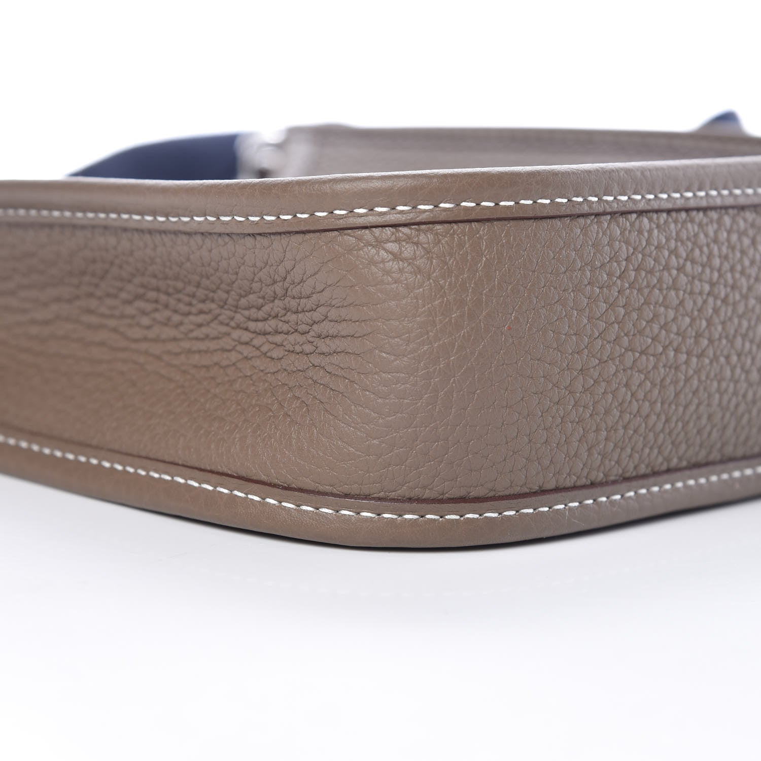 Hermes Taurillon Clemence Amazone Evelyne TPM Etoupe Bleu Indigo 5 of 10