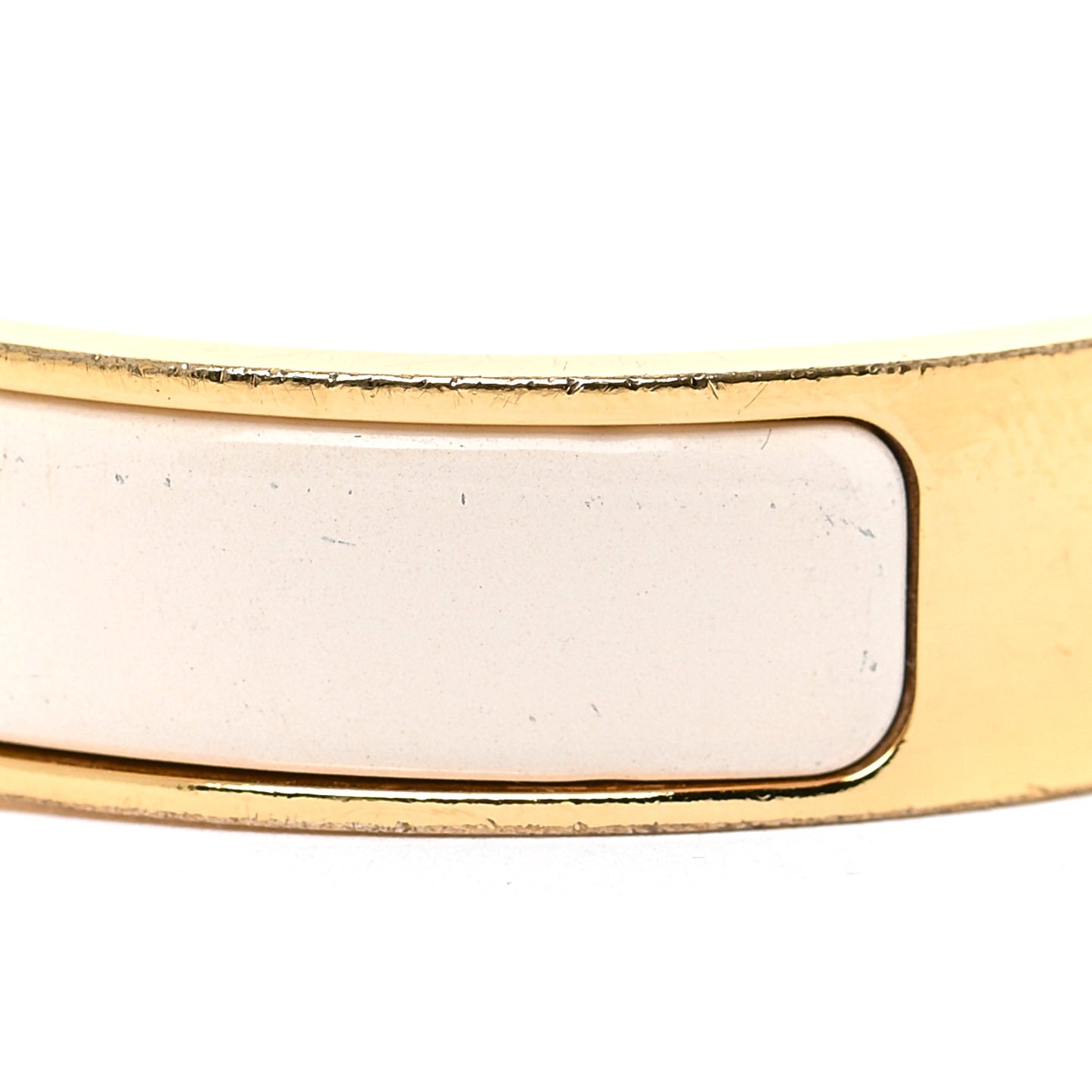 Enamel Narrow Clic Clac H Bracelet PM Creme