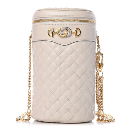 Gucci Calfskin Trapuntata Zumi Belt Bag Off White 1 of 11