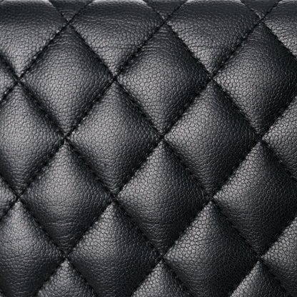 Chanel Caviar Quilted Boy Wallet On Chain WOC So Black 21 of 22