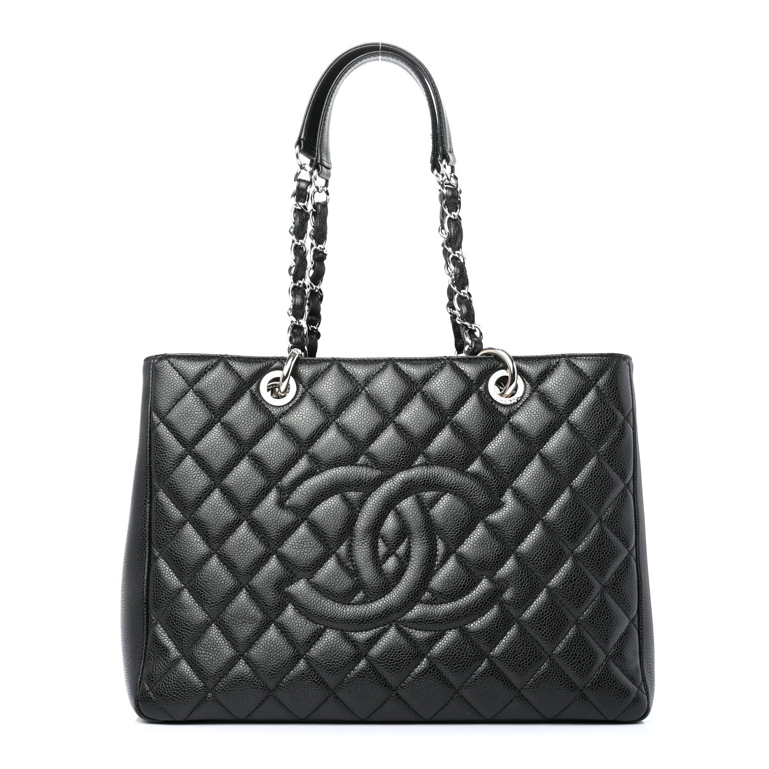 Chanel Caviar Quilted Grand Shopping Tote GST Black 1 of 9