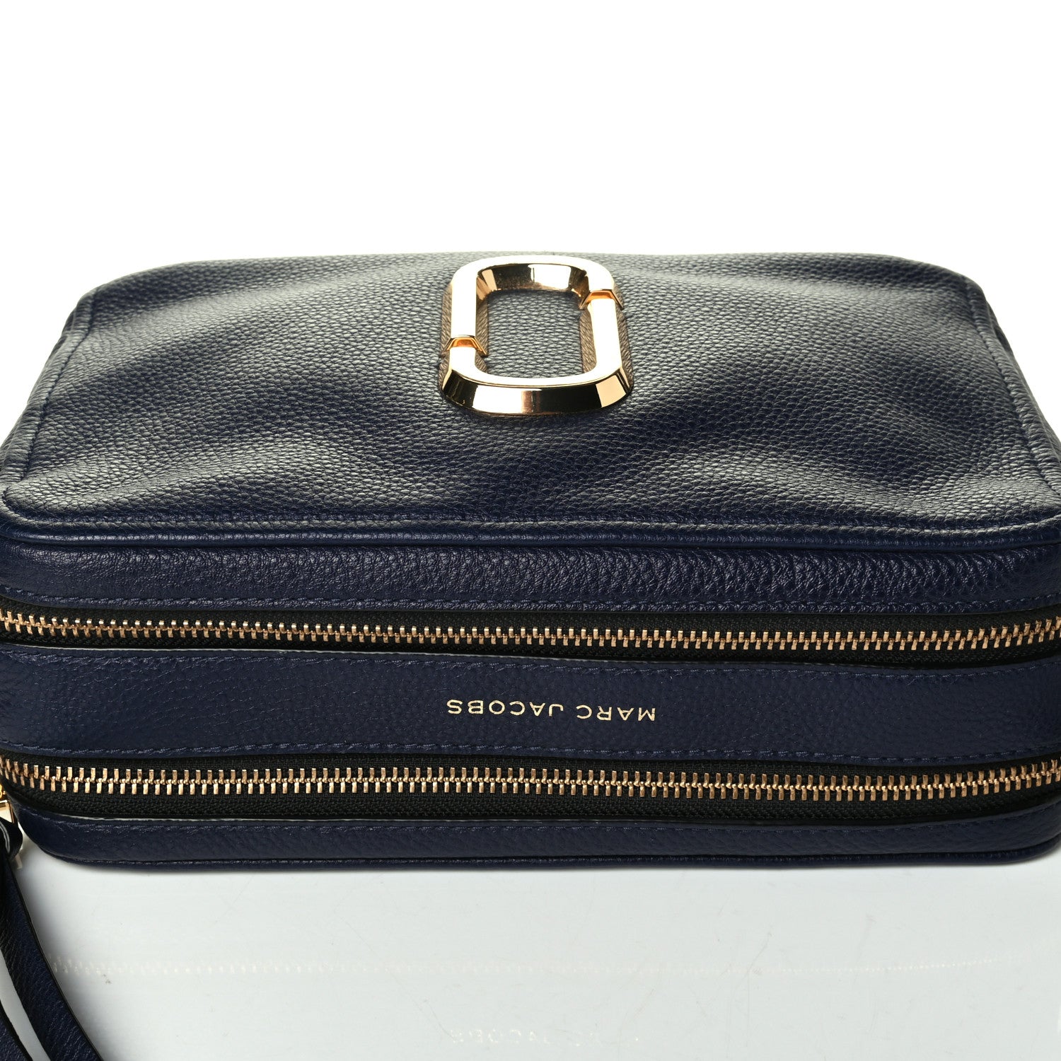 Marc Jacobs Supple Natural Grain Calfskin The Softshot 27 Bag Navy 9 of 12