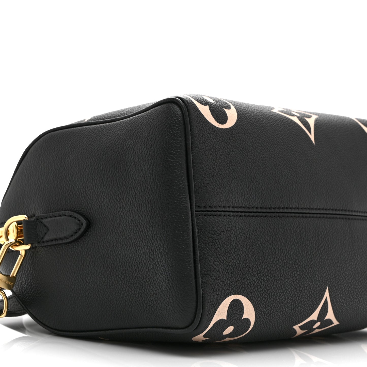 Empreinte Monogram Giant Speedy Bandouliere 25 Black Beige