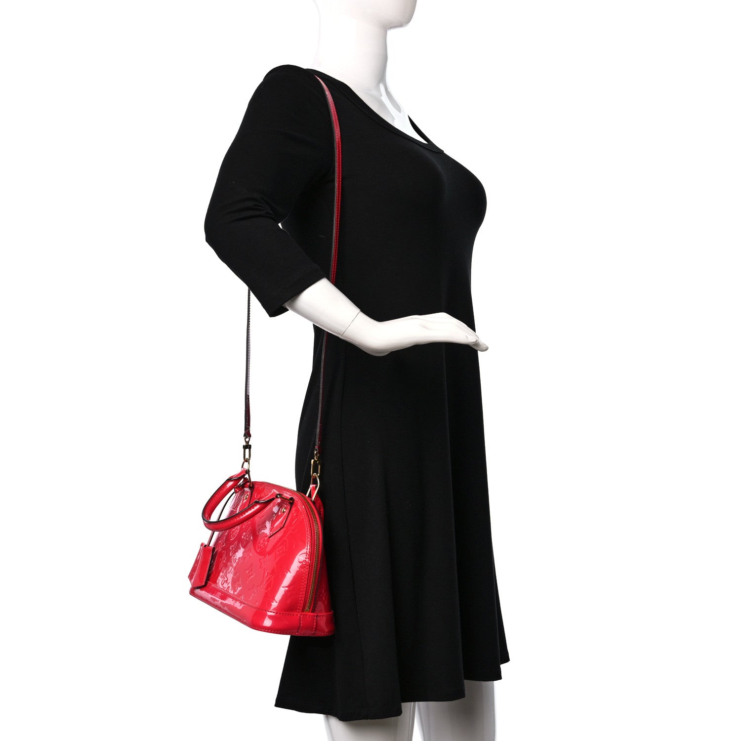 Louis Vuitton Vernis Alma BB Hot Pink 2 of 9