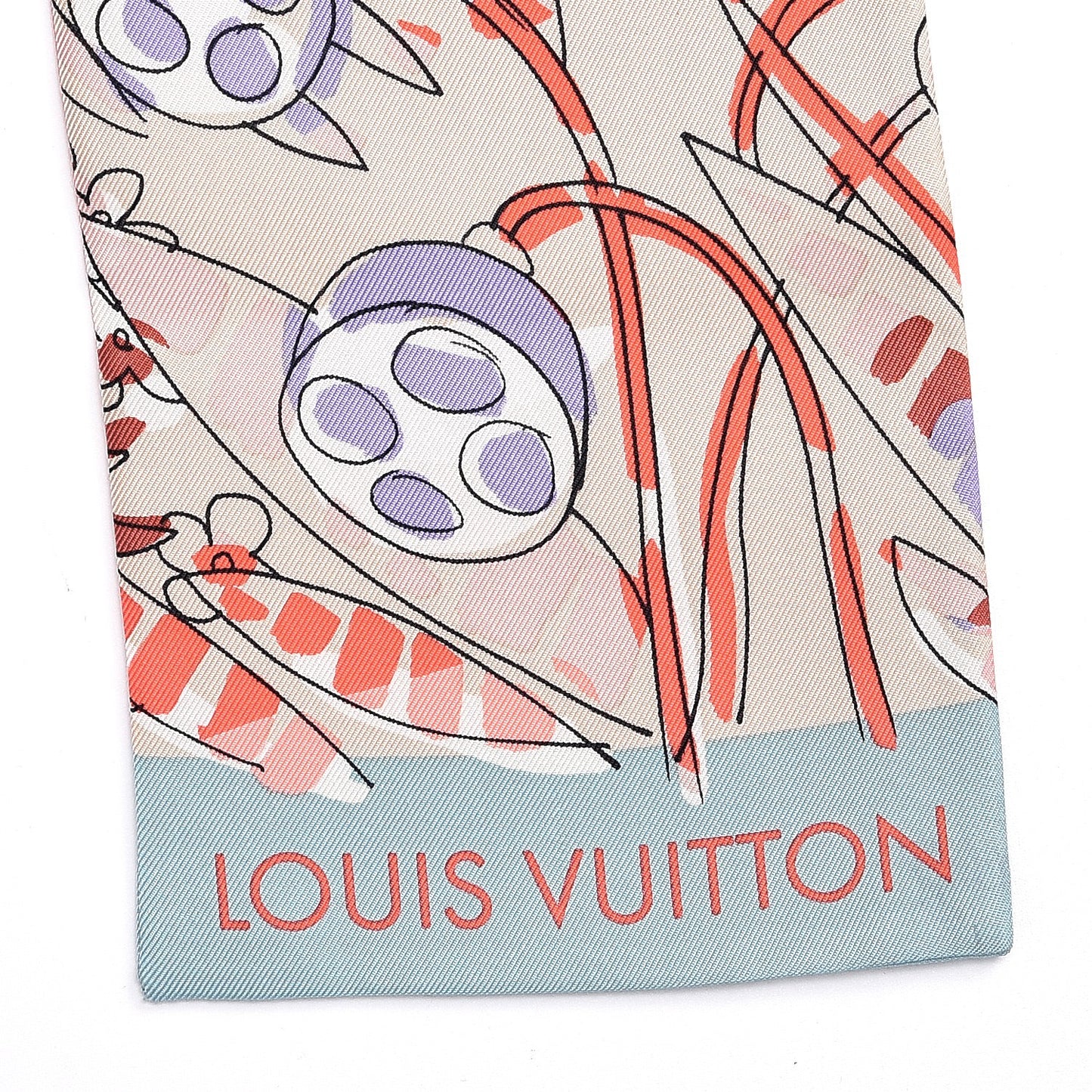 Silk Monogram Jungle 16 Bandeau Menthe