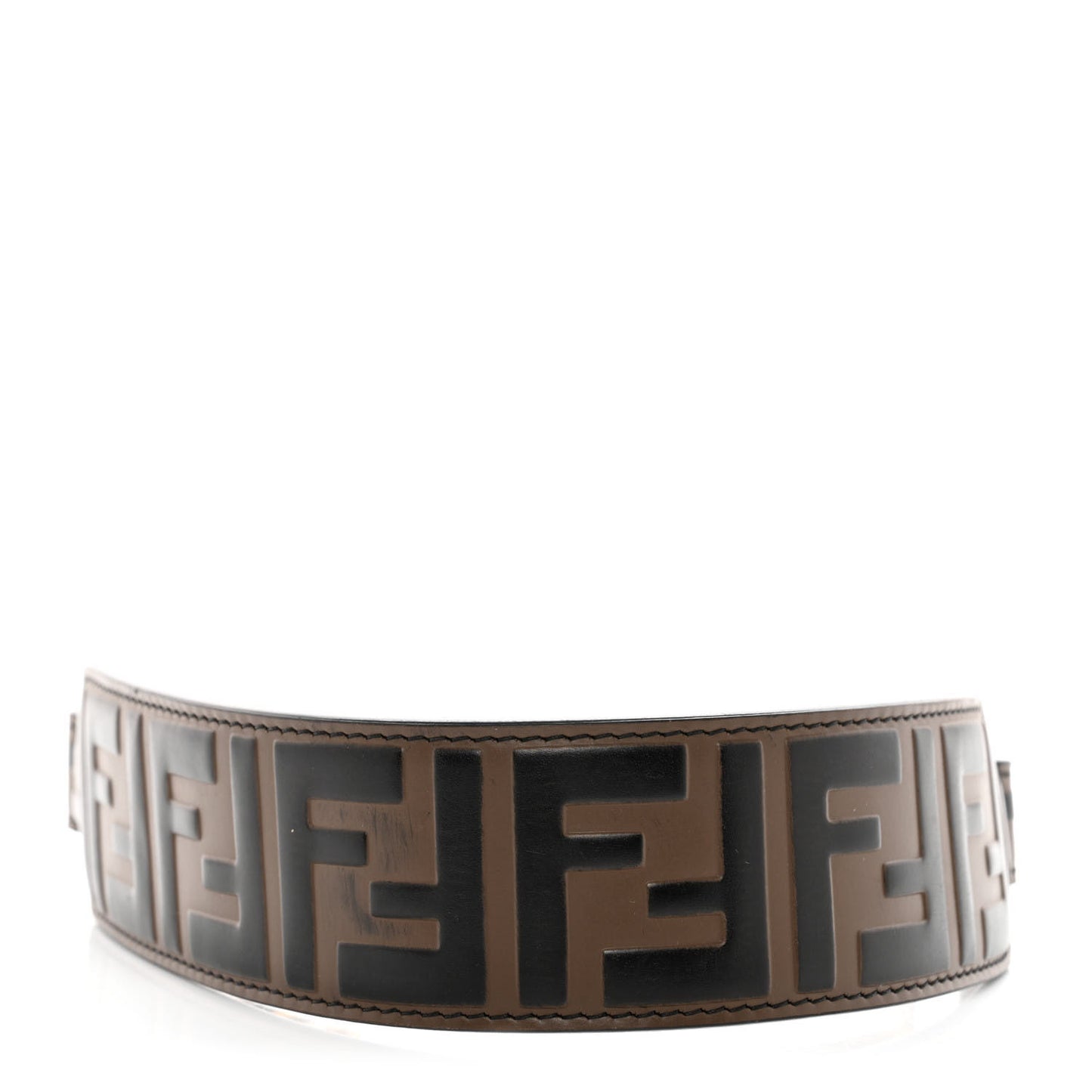Calfskin FF 1974 Embossed Mini Strap You Maya Black