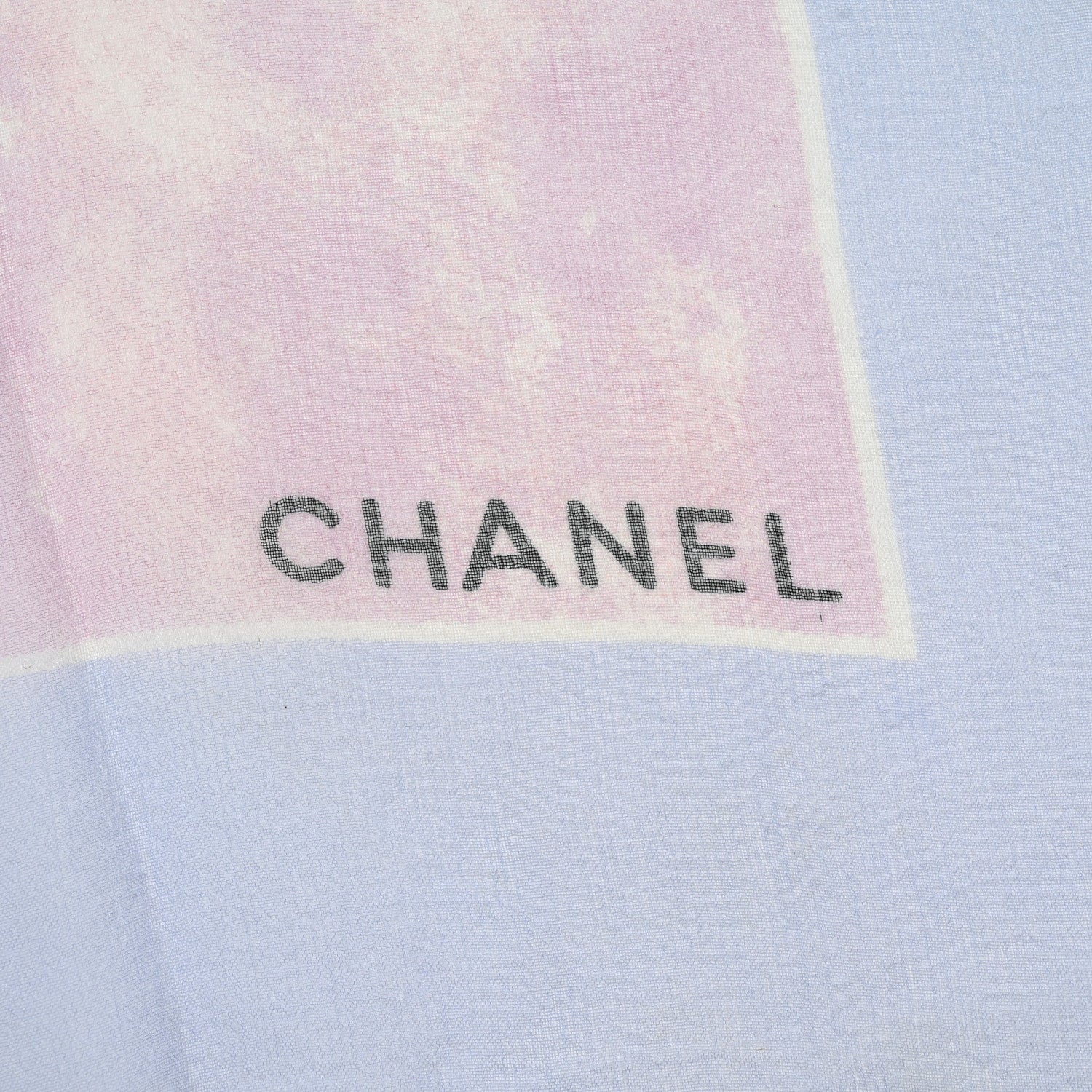 Chanel Silk Chiffon Flower Square Scarf Pink Multicolor 2 of 2