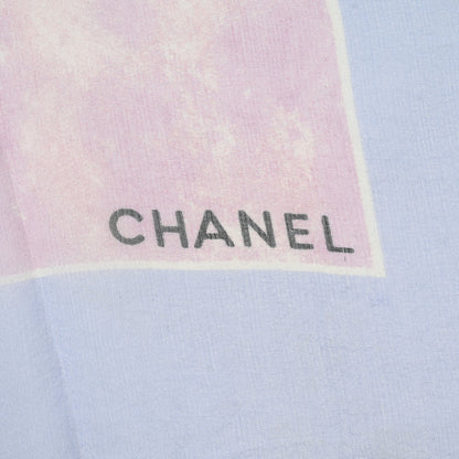 Chanel Silk Chiffon Flower Square Scarf Pink Multicolor 2 of 2