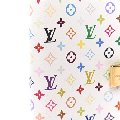 Louis Vuitton Monogram Multicolor Partenaire Agenda Cover PM White Litchi 14 of 14