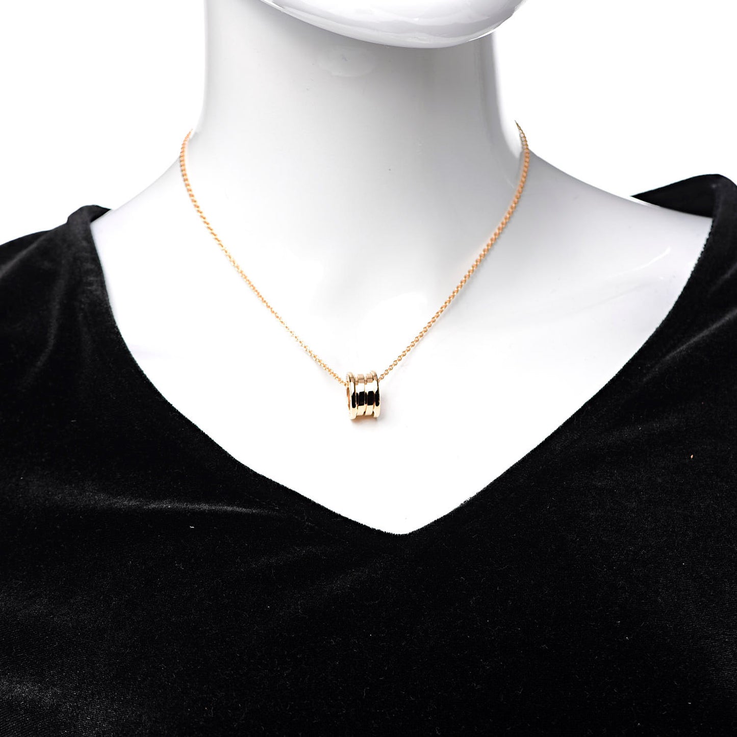 18K Rose Gold B.Zero1 Pendant Necklace