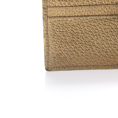 Gucci Monogram Princy Compact French Flap Wallet Gold 7 of 13