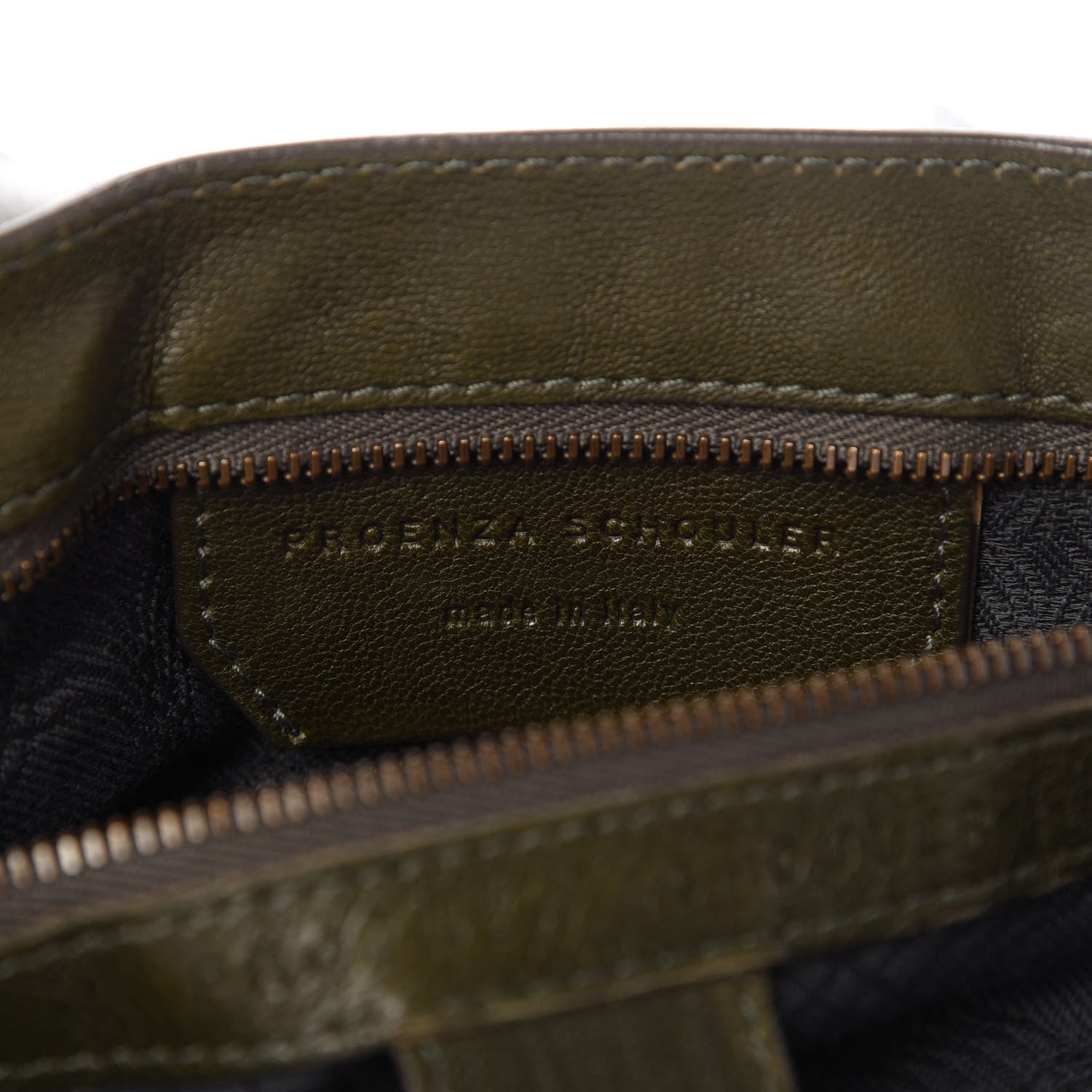 Proenza Schouler Lambskin Medium PS1 Satchel Military 8 of 14