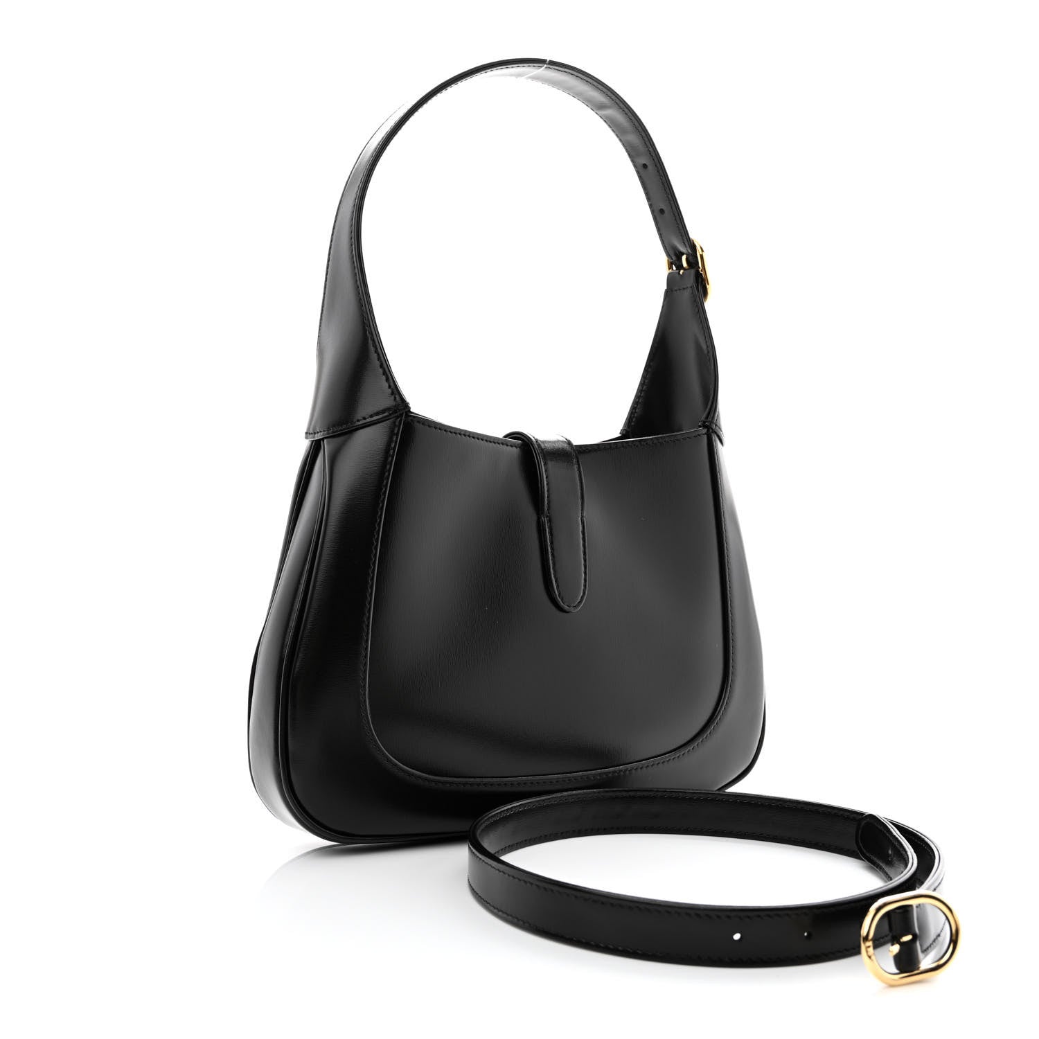 Gucci Boarded Dyana Lux Calfskin Small Jackie 1961 Hobo Black 3 of 11