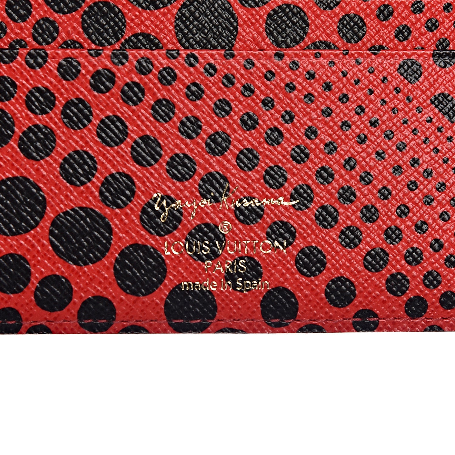 Louis Vuitton Monogram Kusama Waves Insolite Wallet Red 6 of 7