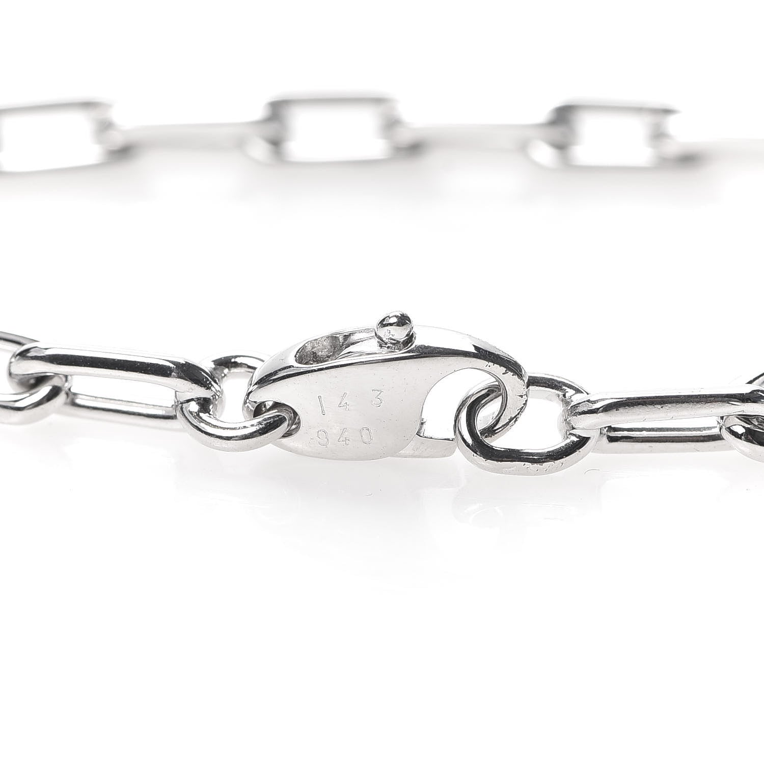Cartier 18K White Gold Spartacus Chain Bracelet 5 of 5
