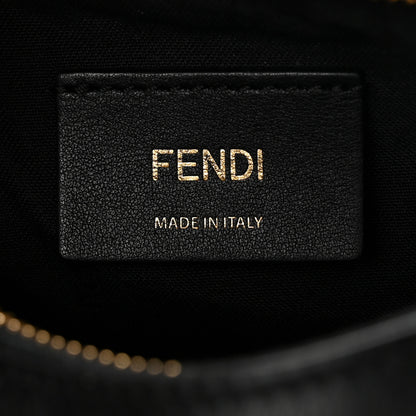Fendi Vitello Grace Matte Mini Fendigraphy Hobo Bag Black 5 of 11