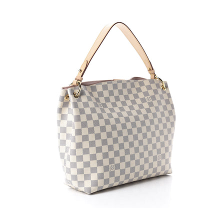Louis Vuitton Damier Azur Graceful PM Rose Ballerine 3 of 11