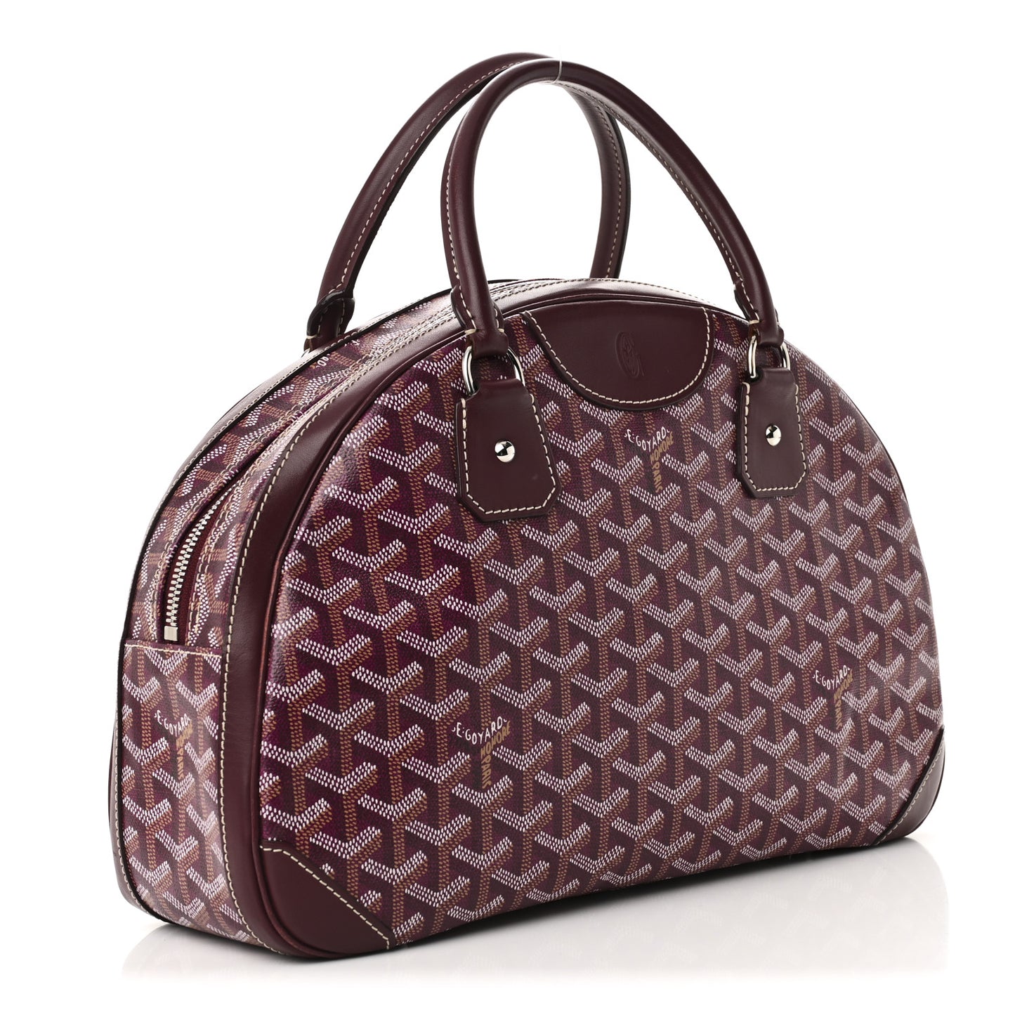 Goyardine Saint Jeanne MM Bowler Burgundy