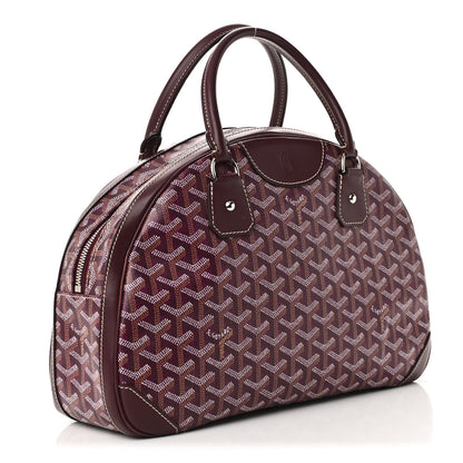 Goyard Goyardine Saint Jeanne MM Bowler Burgundy 3 of 9