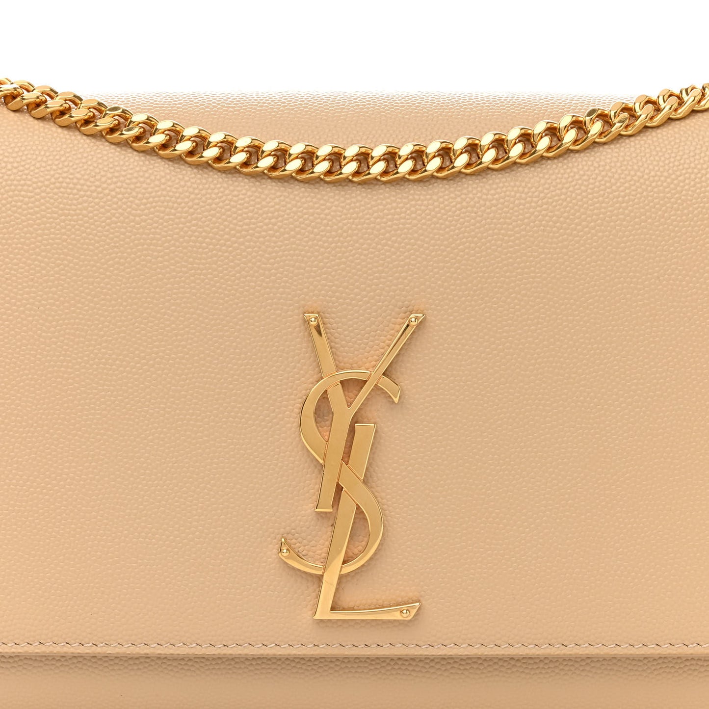 Grain De Poudre Medium Monogram Kate Satchel Dark Beige