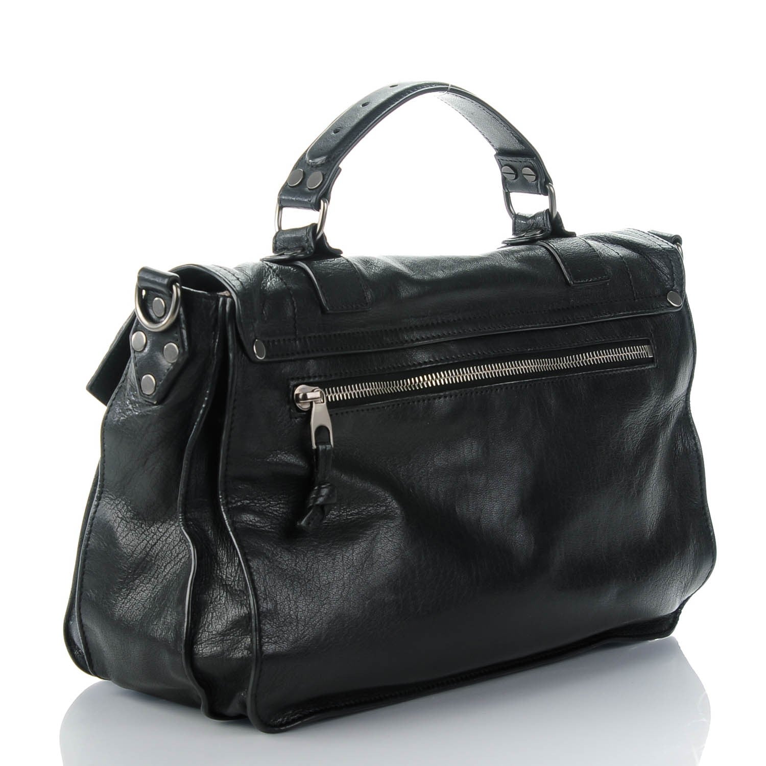 Proenza Schouler Lambskin Medium PS1 Satchel Black 3 of 8