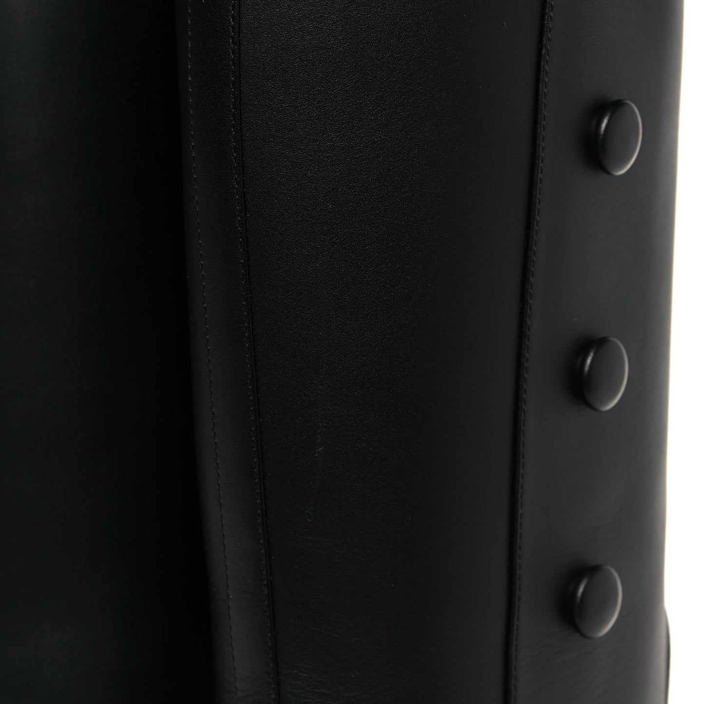 Calfskin Buttons Lifford Knee High Boots 38.5 Black