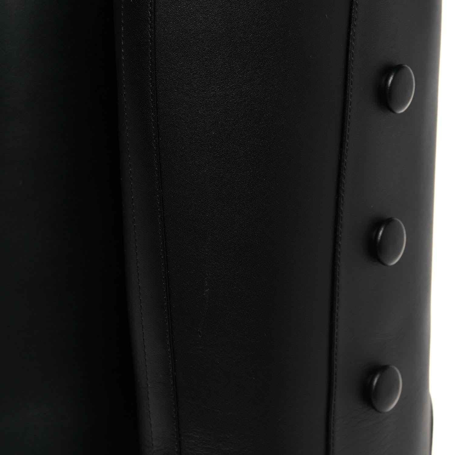Gucci Calfskin Buttons Lifford Knee High Boots 38.5 Black 7 of 8