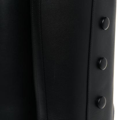 Gucci Calfskin Buttons Lifford Knee High Boots 38.5 Black 7 of 8